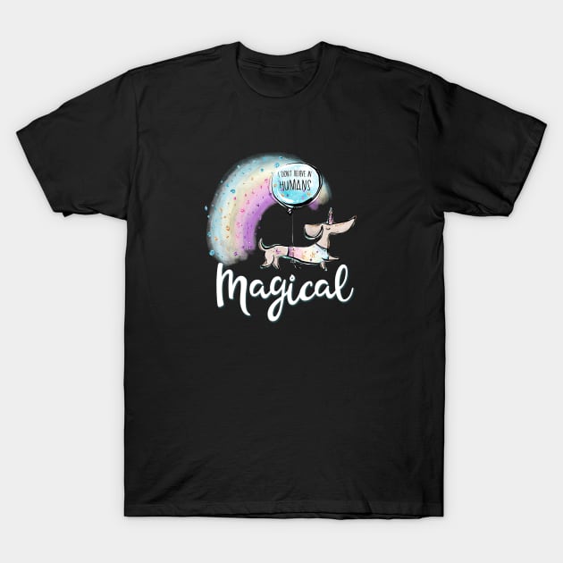 Magical Dachshund Unicorn T-Shirt by BDAZ